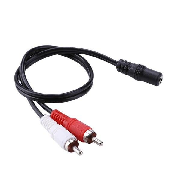 2-RCA Male Plug to 3.5mm Female Aux Audio Headphone Jack Converter Adapter Cable 2-RCA Male Plug to 3.5mm Female Aux Audio Headphone Jack Converter Adapter Cable